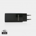 Philips 65W Ultra-Schnell-PD 3-Port-USB-Wandladegerät, Schwarz