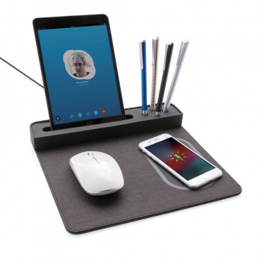 Logotrade Geschäftsgeschenke das Foto: Air Mousepad mit 5W Wireless Charger und USB