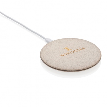 Logotrade werbemittel das Foto: 5W Weizenstroh Wireless Charger