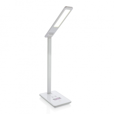 Logotrade Logogeschenke das Foto: 5W Wireless Charging Schreibtischlampe