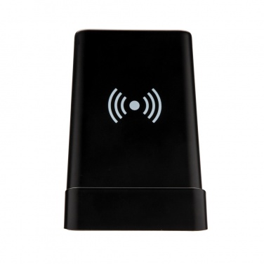 Logotrade Werbegeschenke das Foto: Light Up Logo 5W Wireless Charging Stiftehalter