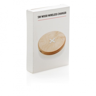 Logotrade werbemittel das Foto: 5W Wirless-Charger aus Holz