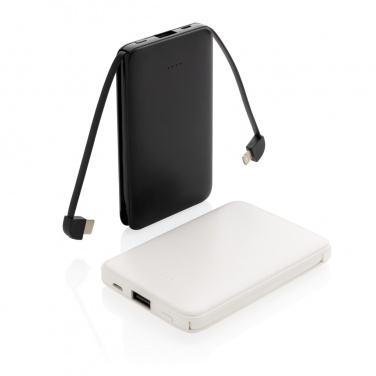 : 5.000 mAh Powerbank mit integriertem Kabel