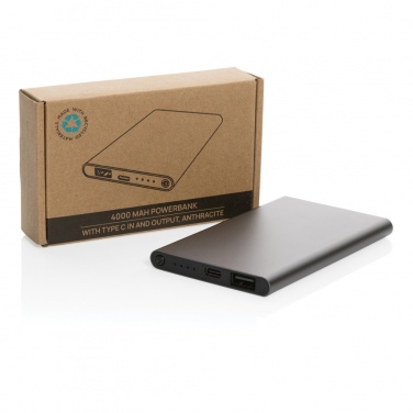 : 4.000mAh Type-C Powerbank aus RCS recyeltem ABS & Aluminium