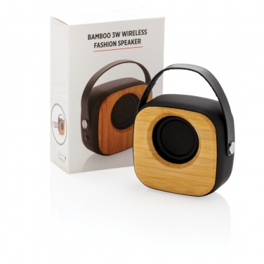 Logotrade Firmengeschenke das Foto: Bambus 3W Wireless Fashion Speaker