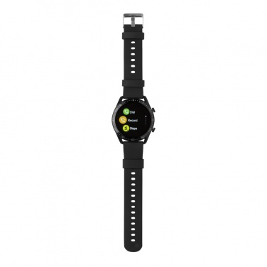 Logotrade Werbegeschenke das Foto: Runde Fit Watch aus RCS recyceltem TPU