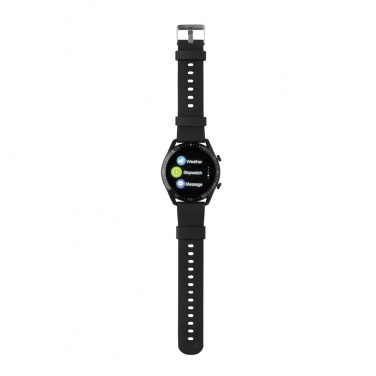 Logotrade werbemittel das Foto: Runde Fit Watch aus RCS recyceltem TPU