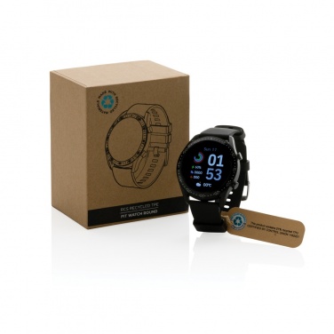 Logotrade Firmengeschenke das Foto: Runde Fit Watch aus RCS recyceltem TPU