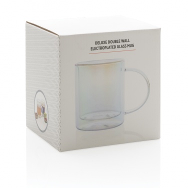 Logotrade Firmengeschenke das Foto: Doppelwandiger Deluxe-Becher aus galvanisiertem Glas