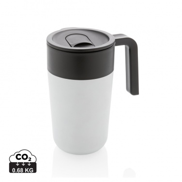 Logotrade Logogeschenke das Foto: GRS recycelte PP und Stainless Steel Tasse mit Griff