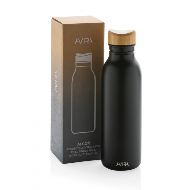 Logotrade Firmengeschenke das Foto: Avira Alcor 600ml Wasserflasche aus RCS rec. Stainless-Steel