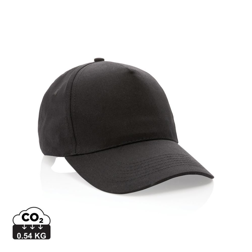 Logotrade Werbeartikel das Foto: Impact 5 Panel Kappe aus 190gr rCotton mit AWARE™ Tracer