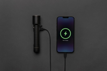 : Große Gear X Taschenlampe aus RCS recycelt. Alu mit USB-Akku