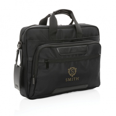 Logotrade Werbeartikel das Foto: Swiss Peak AWARE™ RPET Voyager 15.6" Laptop-Tasche