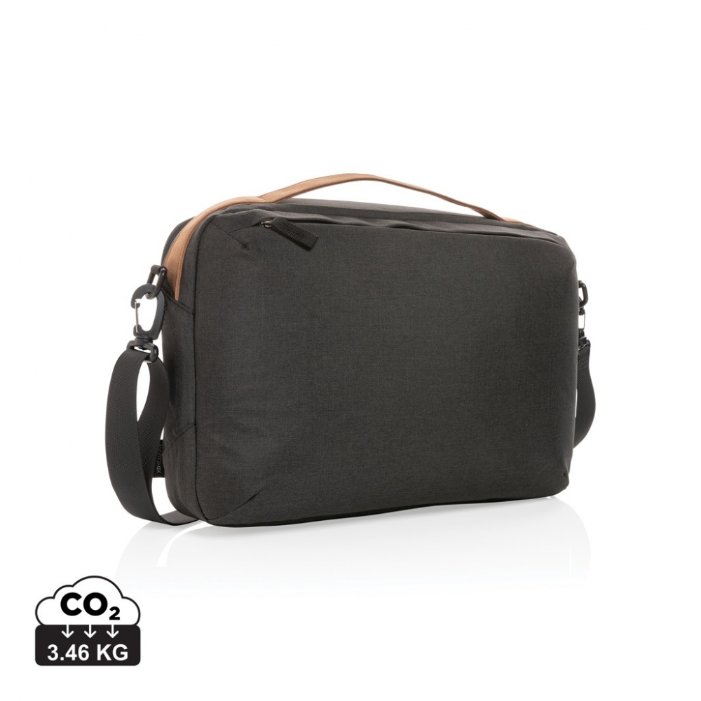 Logotrade Werbeartikel das Foto: Impact AWARE™ 300D Two-Tone Deluxe 15.6" Laptop-Tasche