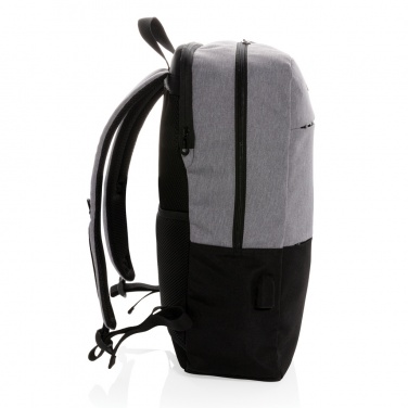 Logotrade Firmengeschenke das Foto: Moderner 15.6" USB & RFID Laptop-Rucksack, PVC-frei