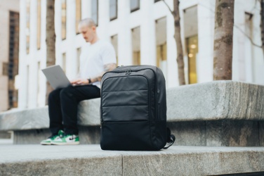 Logotrade Firmengeschenke das Foto: Armond AWARE™ RPET 15.6" Deluxe Laptop-Rucksack