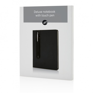 : Basic Hardcover PU A5 Notizbuch mit Stylus-Stift