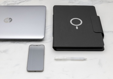 Logotrade Werbeartikel das Foto: Artic magnetisches 10W Wireless Charging A4 Portfolio