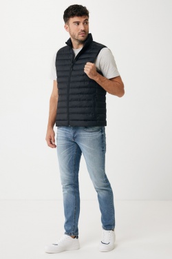 Logotrade Werbegeschenke das Foto: Iqoniq Meru Herren Bodywarmer aus recyceltem Polyester