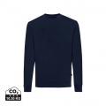 Iqoniq Zion Rundhals-Sweater aus recycelter Baumwolle, Marine