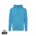 Iqoniq Jasper Hoodie aus recycelter Baumwolle, ruhiges Blau