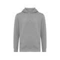 Iqoniq Rila Lightweight Hoodie aus recycelter Baumwolle, Anthrazit meliert hell