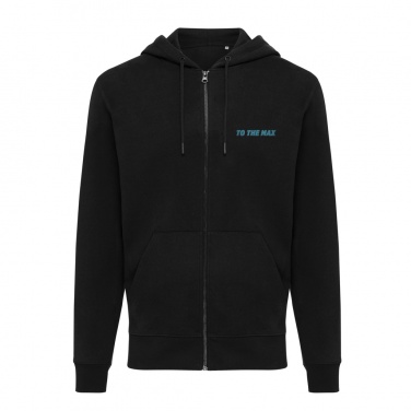 Logotrade Werbegeschenke das Foto: Iqoniq Abisko Zip-Kapuzenpullover aus recycelter Baumwolle