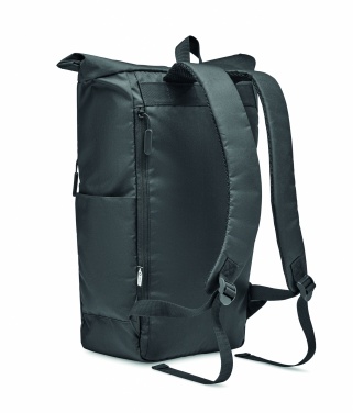 Logotrade Geschäftsgeschenke das Foto: Rolltop-Rucksack 300D RPET