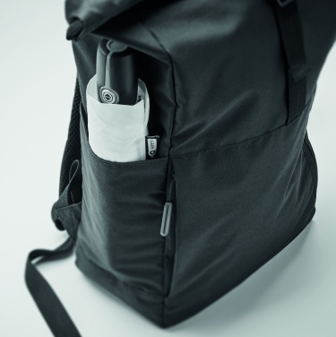 Logotrade Werbeartikel das Foto: Rolltop-Rucksack 300D RPET