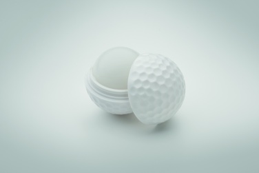 Logotrade werbemittel das Foto: Lippenbalsam Golfball