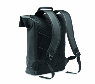 Logotrade Werbeartikel das Foto: 15" Rolltop-Rucksack PU