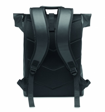 Logotrade Geschäftsgeschenke das Foto: 15" Rolltop-Rucksack PU