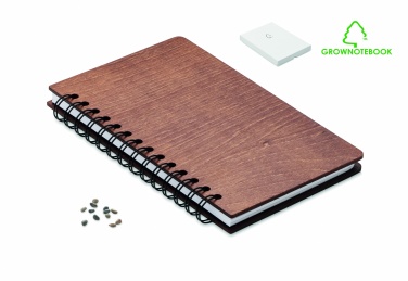 Logotrade Werbeartikel das Foto: DIN A5 Notizbuch GROWBOOK™