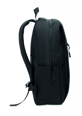 Logotrade Logogeschenke das Foto: Ein Rucksack aus 600D RPET-Polyester mit 210D-Futter und individuell anpassbarem Druck