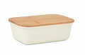 Lunchbox mit Bambus-Deckel, Beige