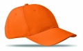 Baseball Kappe 6 Panels, Orange