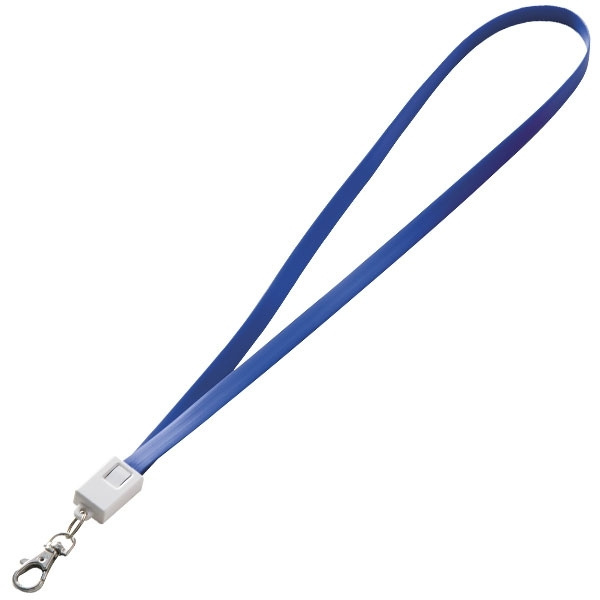 Logotrade Werbegeschenke das Foto: Lanyard mit USB-Kabel LE PORT