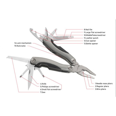 Logotrade Logogeschenke das Foto: Multitool ARMADOR NEU Schwarzwolf