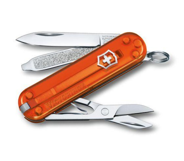 Logotrade Werbeartikel das Foto: Taschenmesser Classic SD transparent Victorinox