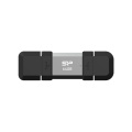 USB-Stick Silicon Power Mobile - C51 3.2, 64 GB, Schwarz