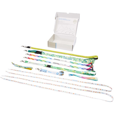 Logotrade Firmengeschenke das Foto: Musterbox mit Sublimation Lanyards