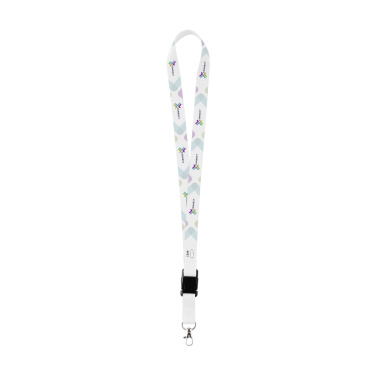 Logotrade Werbegeschenke das Foto: Lanyard Sublimation Buckle RPET 2 cm Schlüsselband