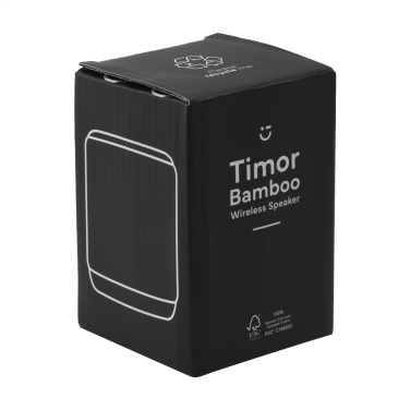 Logotrade Werbeartikel das Foto: Kabelloser Timor Bamboo-Lautsprecher