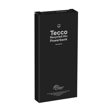 Logotrade Firmengeschenke das Foto: Tecco GRS Recycled Alu Powerbank 5000 externes Ladegerät