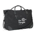 Denver Duffle Reisetasche aus recyceltem Canvas, Schwarz