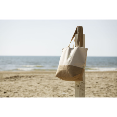 Logotrade Werbegeschenke das Foto: Strandtasche Cancun aus Bio-Baumwolle (320 g/m²)