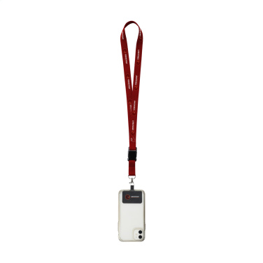 Logotrade Logogeschenke das Foto: Lanyard Sublimatie Buckle RPET 2 cm mit aufgesetztem Schlüsselband