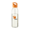 Sirius 650 ml Trinkflasche, transparent/orange