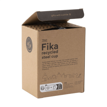 Logotrade Geschäftsgeschenke das Foto: Fika RCS Recycled Steel Cup 400 ml Thermobecher